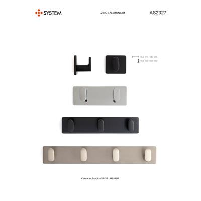 2327 System Yapışkanlı Askı Krom 115 Mm