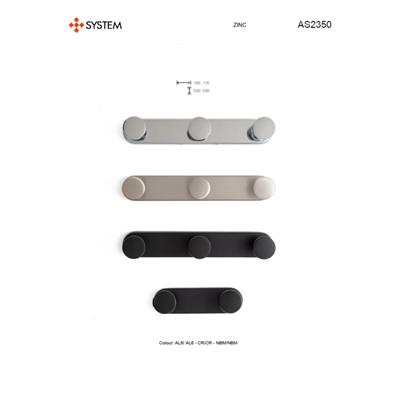 2350 Duvara Monte Askı Siyah 170 Mm