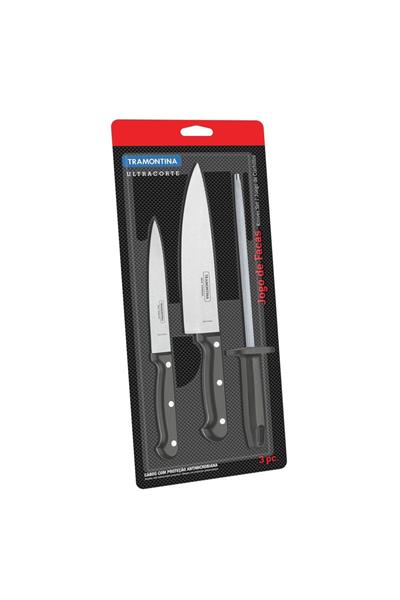 23899/072 3Lü Bıçak + Masat Seti (Blisterli)