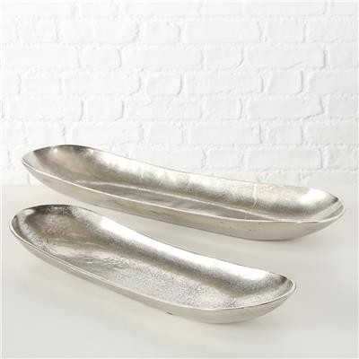 2Li Gümüş Dekoratif Oval Kase 6Cm Seti