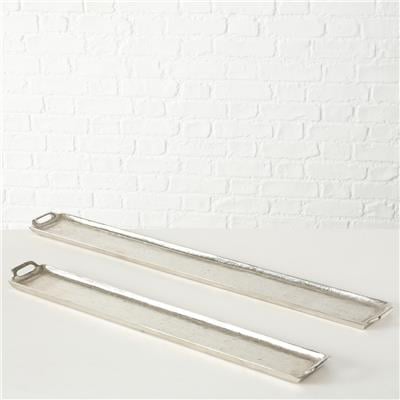 2Li Gümüş Dekoratif Tepsi 12Cm-13Cm Seti