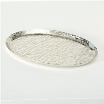 2Li Gümüş Dekoratif Tepsi 15Cm-21Cm Seti