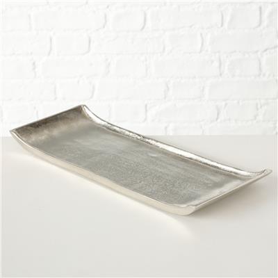 2Li Gümüş Dekoratif Tepsi 18Cm-26Cm Seti