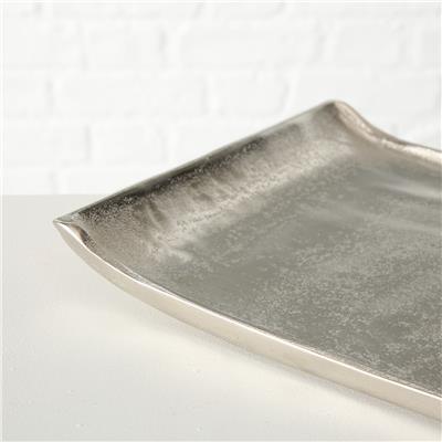 2Li Gümüş Dekoratif Tepsi 18Cm-26Cm Seti