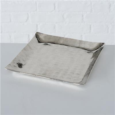 2Li Gümüş Dekoratif Tepsi 20Cm-25Cm Seti