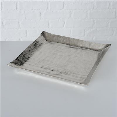 2Li Gümüş Dekoratif Tepsi 20Cm-25Cm Seti