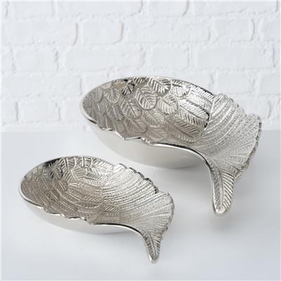 2Li Gümüş Melek Kanat Model Dekoratif Kase 6Cm-9Cm Seti