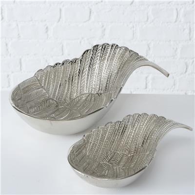 2Li Gümüş Melek Kanat Model Dekoratif Kase 6Cm-9Cm Seti