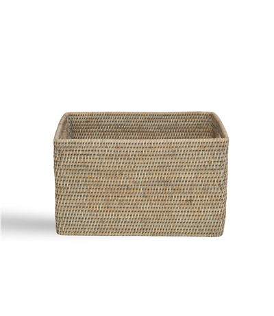 2Li Hasır Saklama Sepeti Gri 