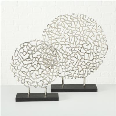 2Li Karışık Renk Ayaklı  Dekoratif  Yuvarlak Obje 34Cm-50Cm