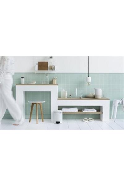 3 Lt Newıcon Beyaz Çöp Kutusu