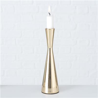 3Lü Gold Yuvarlak Mumluk 20Cm-23Cm-26Cm