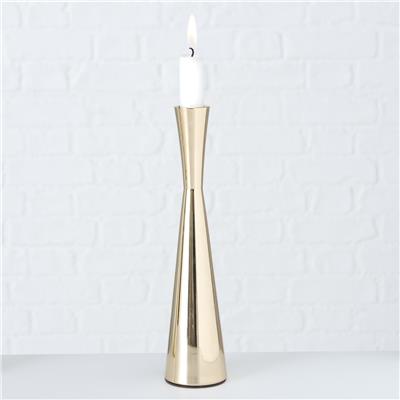 3Lü Gold Yuvarlak Mumluk 20Cm-23Cm-26Cm