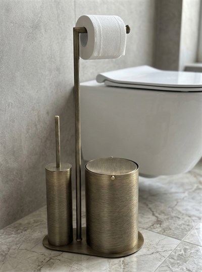 Banyo 3lü Hareketli Wc Set Antik 71x33x21 cm