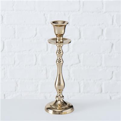 3Lü Şampanya Renk Yuvarlak Mumluk 15Cm-19Cm-23Cm Seti