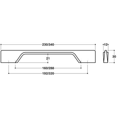 4150 Modern Kulp Krom Renk 288 mm