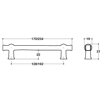 4223 Klasik Kulp Antik Renk