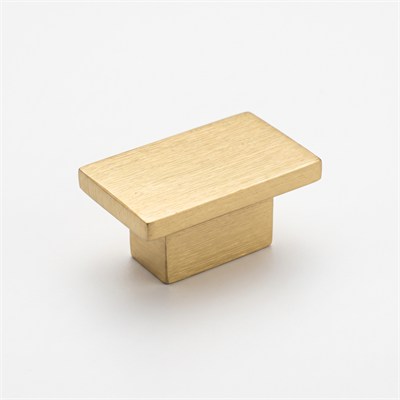 4335 Çift Delikli Kulp Pirinç Saten Renk Çap 44x27 mm 