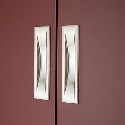 4340 Sürme Kapı Gömme Kulp Saten Renk 96 mm