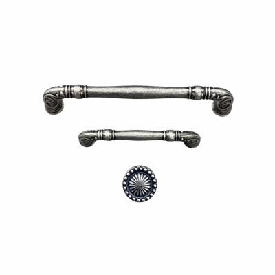 4472 Klasik Kulp Antik Gümüş Renk