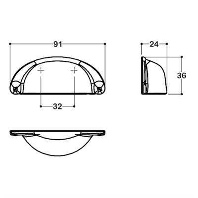 4525 Tas Kulp Altın Saten Renk 32 mm 