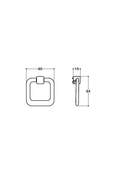4630 Sallantılı Kulp Altın Renk Çap 60 Mm 
