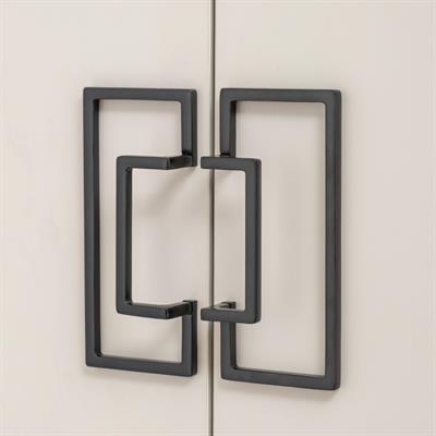 4704 Modern Kulp Yarım Tek Adet - Siyah Renk