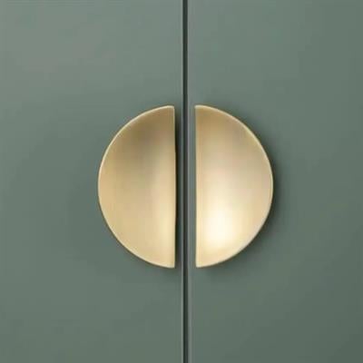 4716 Yarım Daire Kulp Oval Gold Branch Renk Tek Adet