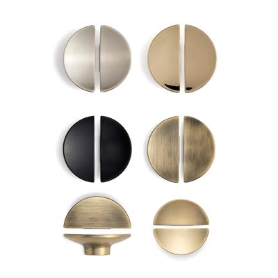 4716 Yarım Daire Kulp Oval Gold Renk Tek Adet