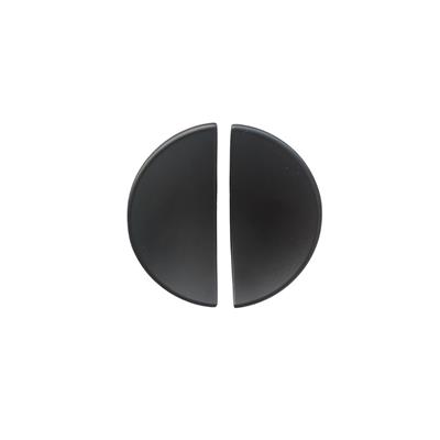 4716 Yarım Daire Oval Kulp Siyah Renk Tek Adet