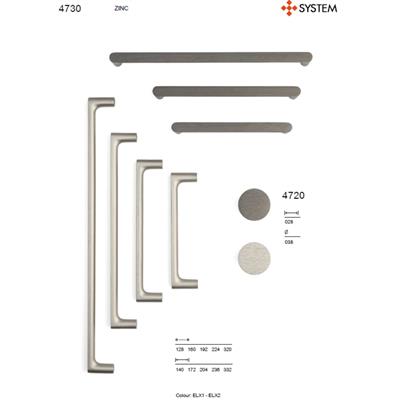 4730 Modern Düz Kulp Nikel Saten Renk
