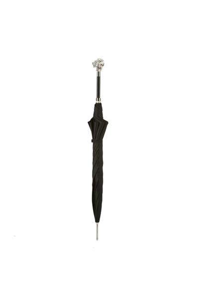 Silver Aslan Figürlü Siyah Unisex Otomatik Şemsiye 95 cm