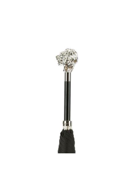 Silver Aslan Figürlü Siyah Unisex Otomatik Şemsiye 95 cm