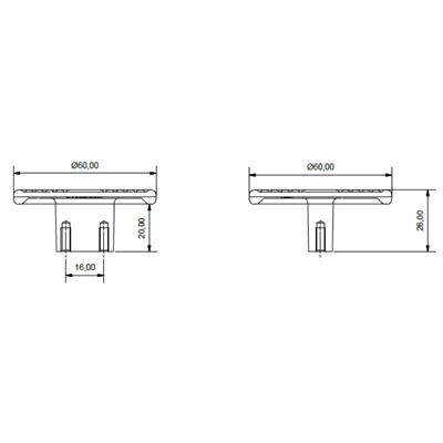 4823 Harmonique Kulp Altın Renk 16 mm