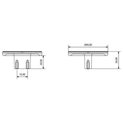 4825 Harmonique Kulp Antik Renk 16 mm