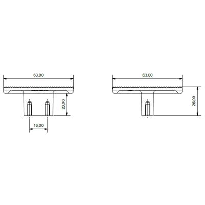 4840 Harmonique Kulp Nikel Saten Mat Renk 16 mm
