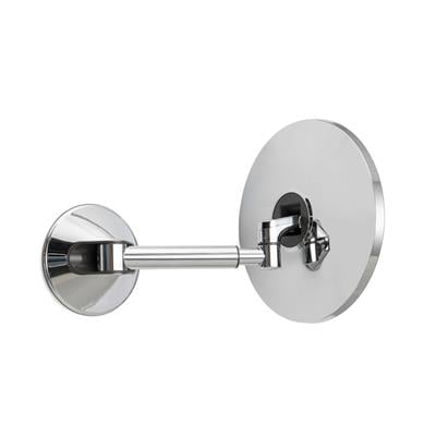 5 X Krom Duvara Monte Büyüteçli Makyaj Aynası Krom 400x135x230 mm
