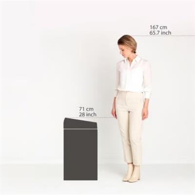 60 L Matt Black Dokunmatık Çöp Kutusu