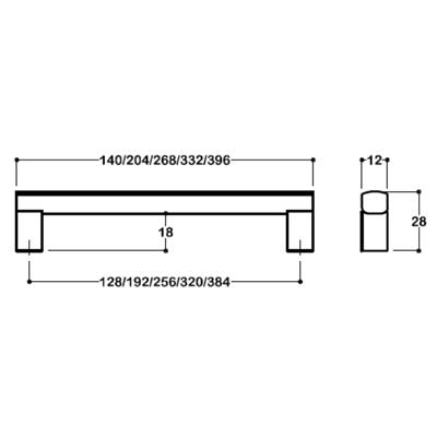6201 Modern Kulp Siyah Renk