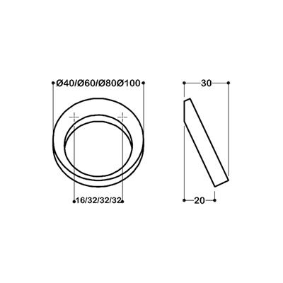 6530 Modern Kulp  Rose Renk Çap 60 Mm 