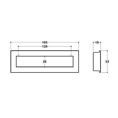 7475 Mat Altın Rengi Gömme Kulp 128 Mm
