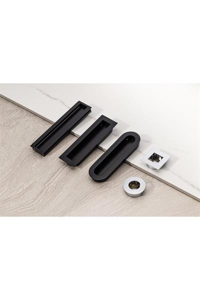 7480 Siyah Renkli Gömme Kulp 16 Mm