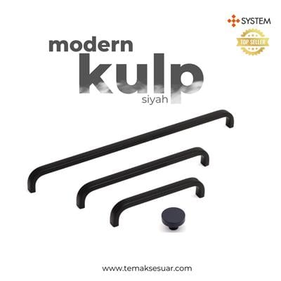 8640 Siyah Renk Modern Kulp