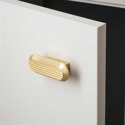 9006  Line-Çizgili Kulp Tek Adet 16 Mm Rose Rengi Klasik Kulp