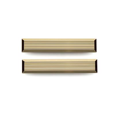 9012 Line-Çizgili Kulp Altın Renk Tek Adet