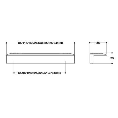 9064  Line-Çizgili Kulp Siyah Renk Tek Adet