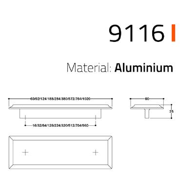 9116  Line Kulp Krom Renk Tek Adet