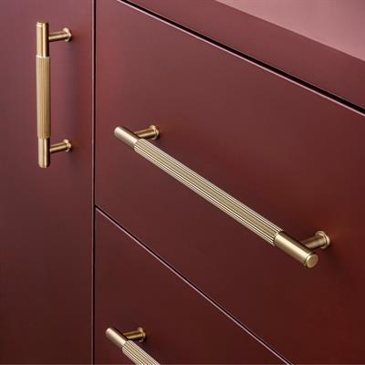 9226 Modern Çizgili Kulp Altın Saten Renk