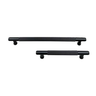 9226 Modern Çizgili Kulp Siyah Renk