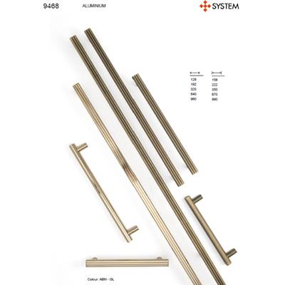 9468 Klasik Düz Çizgili Kulp Antik Renk